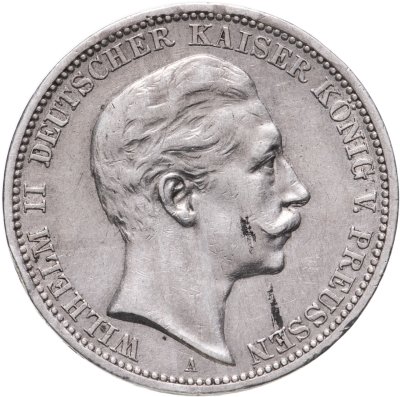 купить Германия (Империя) 3 марки (mark) 1909 A Пруссия