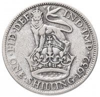 Купить Великобритания 1 шиллинг (shilling) 1932