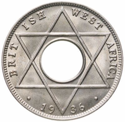 купить Британская Западная Африка 1/10 пенни (penny) 1936 Эдуард VIII Без отметки монетного двора