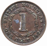 купить Британский Гондурас 1 цент (cent) 1926