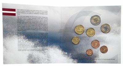 купить Латвия годовой набор 2014 (8 монет, в официальном буклете)