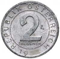 купить Австрия 2 гроша (groschen) 1950-1994, случайная дата