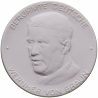 купить Медаль из мейсенского фарфора "Вернер фон Браун", Германия, 1989