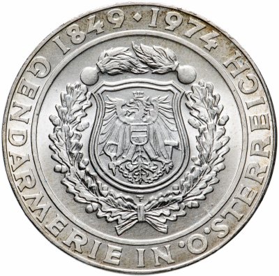 купить Австрия 50 шиллингов (shillings) 1974 "125 лет австрийской полиции"