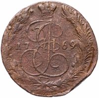 Купить 5 копеек 1769 ЕМ орёл 1770-1777, нового образца