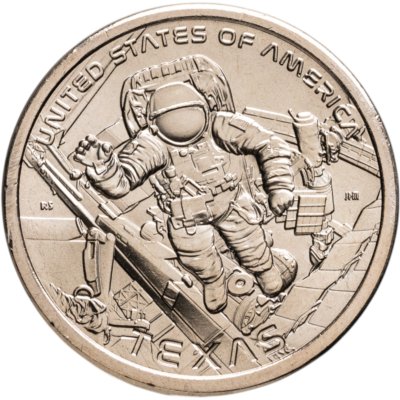 купить США 1 доллар 2025 P Американские инновации - Космический центр имени Линдона Джонсона в Техасе