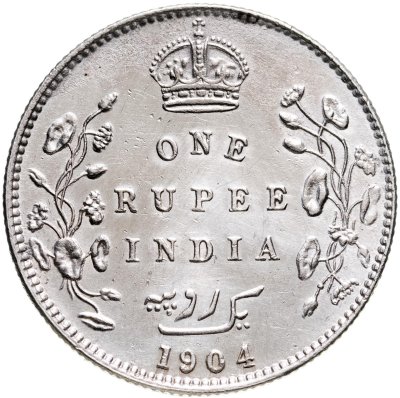 купить Индия (Британская) 1 рупия (rupee) 1904