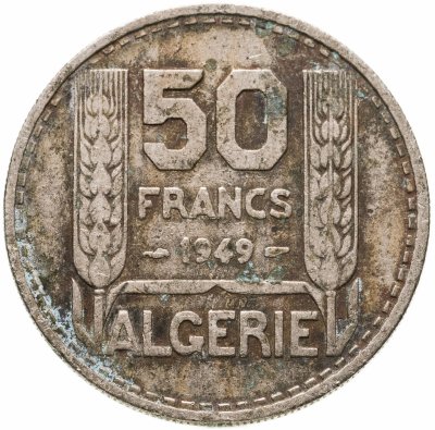 купить Алжир 50 франков (francs) 1949