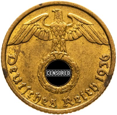 купить Германия, Третий рейх 5 рейхспфеннигов (reichspfennig) 1936