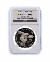 Купить США 1 доллар 1983 в слабе NGC PF69 UCAM
