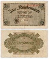 купить Германия 2 рейхсмарки (reichsmark) 1940-1945 "Немецкие оккупационные территории"