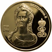 купить Памятная медаль "Великие россияне - Екатерина II" с позолотой