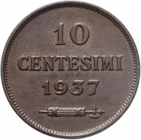 купить Сан-Марино 10 чентезимо 1937