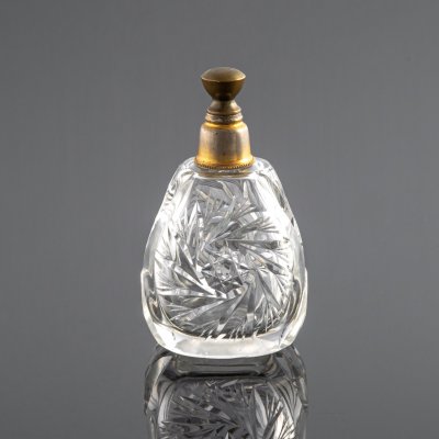 купить Флакон для духов, стекло, алмазная грань, металл, СССР, 1960-1980 гг.