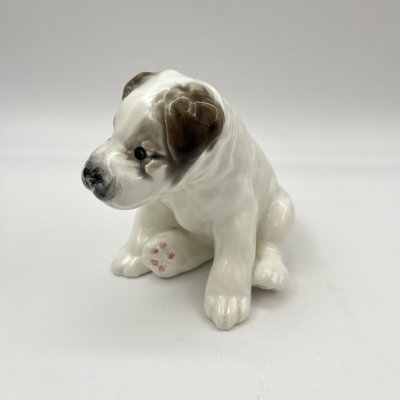 купить Статуэтка "Щенок", скульптор Е.М. Гуревич, фаянс, роспись, Конаковский фаянсовый завод им. М.И. Калинина (ЗиК Конаково), СССР, 1958 г.