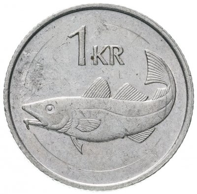 купить Исландия 1 крона 1987
