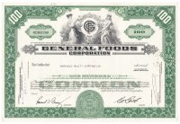 купить Акция GENERAL FOODS CORPORATION 1965- 1973 гг.