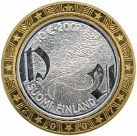 купить Финляндия 10 евро 2007 "Микаэль Агрикола и финский язык"