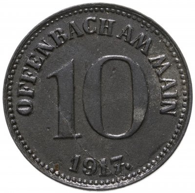 купить Германия (Оффенбах-ам-Майн) нотгельд 10 пфеннигов 1917