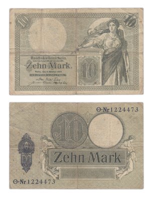 купить Германия 10 марок 1906
