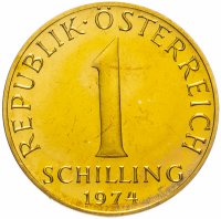 Купить Австрия 1 шиллинг (shilling) 1974
