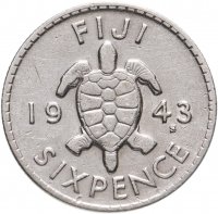купить Фиджи 6 пенсов 1943