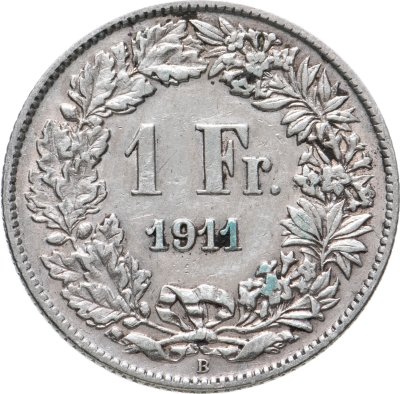 купить Швейцария 1 франк (franc) 1911
