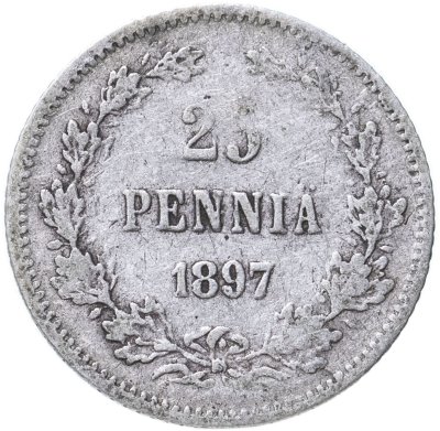 купить 25 пенни (pennia) 1897 L