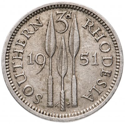 купить Южная Родезия 3 пенса (pence) 1951