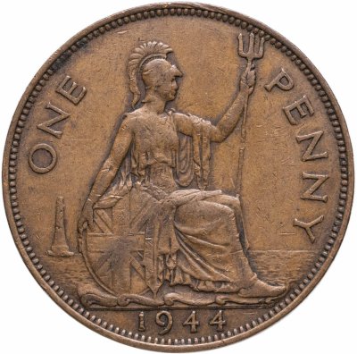 купить Великобритания 1 пенни (penny) 1944