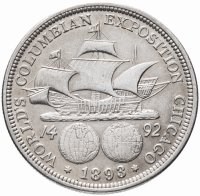 Купить США 50 центов 1893 "Колумбийская выставка"