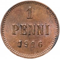 Купить 1 пенни (penni) 1916