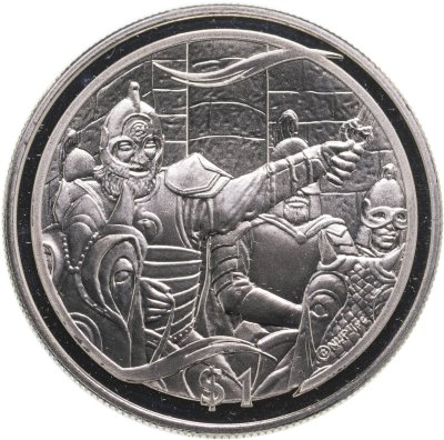 купить Новая Зеландия 1 доллар 2003 "Властелин Колец - Король Теоден"