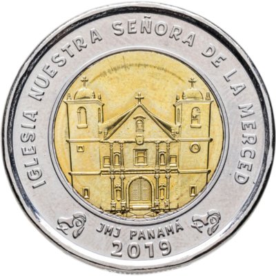 купить Панама 1 бальбоа 2019 "Церковь Богоматери Милосердия"