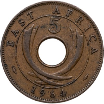 купить Британская Восточная Африка 5 центов (cents) 1964