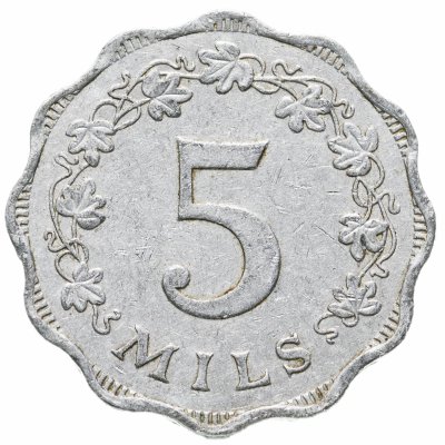 купить Мальта 5 милей (mils) 1972
