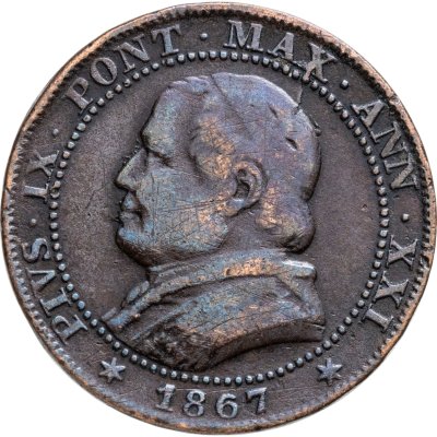 купить Италия, Папское государство 1 сольдо (5 чентензимо) 1866