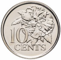 купить Тринидад и Тобаго 10 центов 2008 г.