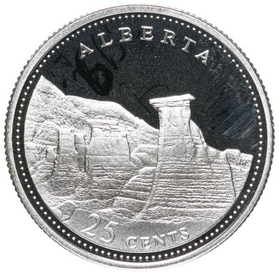 купить Канада 25 центов 1992 Альберта Proof