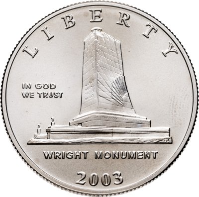 купить США 50 центов (1/2 доллара) 2003 "100 лет со дня первого полета"