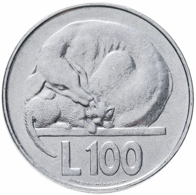купить Сан-Марино 100 лир (lire) 1975 "Любовь у животных"