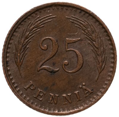 купить Финляндия 25 пенни (pennia) 1943 Медь /коричневый цвет/