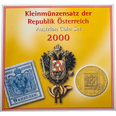 купить Австрия набор из 6-ти монет 2000 "Годовой набор" в официальном буклете