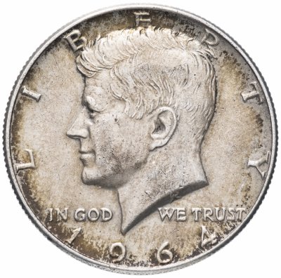 купить США 1/2 доллара (50 центов, half dollar) 1964 Kennedy Half Dollar (Кеннеди) "D