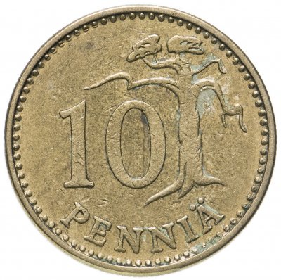 купить Финляндия 10 пенни 1970