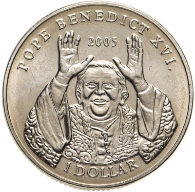 купить Либерия 1 доллар 2005 "Бенедикт XVI"