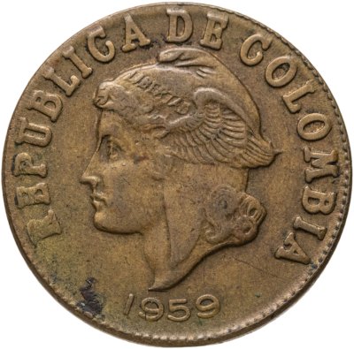 купить Колумбия 2 сентаво (centavos) 1959
