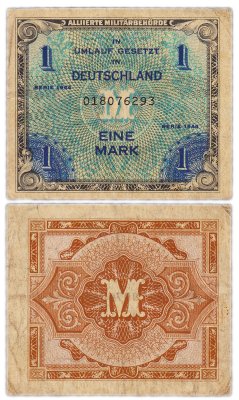 купить Германия 1 марка 1944 (Pick 192а) Оккупация