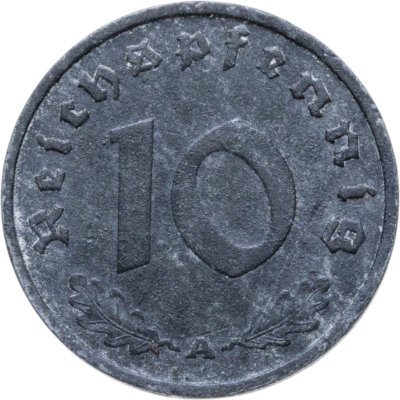 купить Германия, Третий рейх 10 рейхспфеннигов (reichspfennig) 1941 A