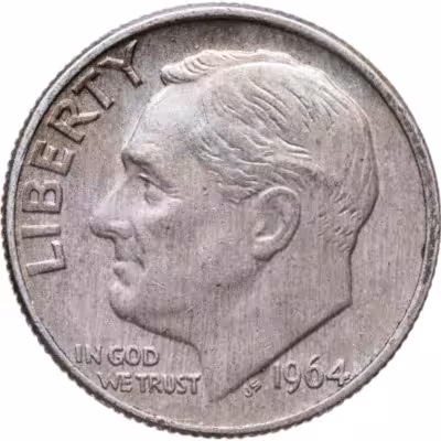купить США 10 центов (one dime) 1964 D